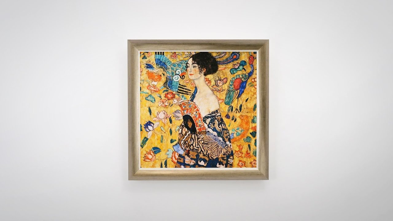 Gustav Klimt Dame Mit Facher Youtube