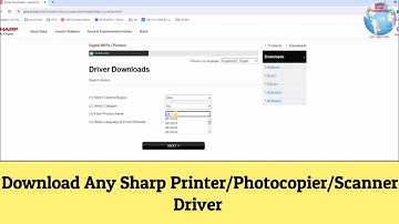 How To Download and Install Sharp Printer/Photocopier/Scanner Drivers from the Web (All Model)