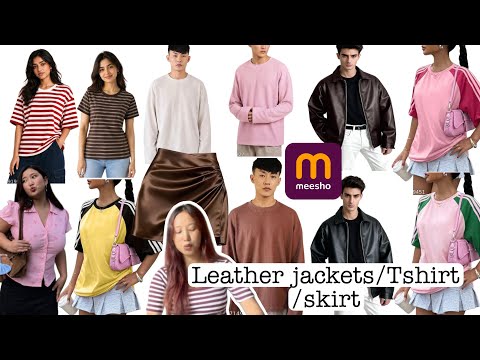 Unisex leather jackets 🧥 Newme skirt 🫶 shirts/t-shirts best for college and daily wear under budget