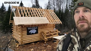 Winter Log Cabin Build on Off-Grid Homestead |EP18|