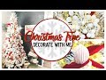 CHRISTMAS TREE DECORATING 2019! | FLOCKED CHRISTMAS TREE DECOR IDEAS