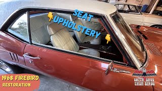 Seat reupholster from start to finish. 1968 Firebird Restoration