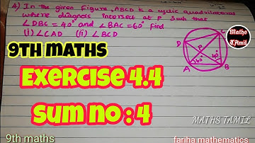 9th maths EXERCISE 4.4 sum no:4 / geometry/SAMACHEER-KALVI /FARIHA MATHEMATICS/2019