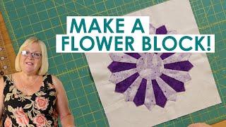 Make a Flower Block using the Dresden Plate Ruler