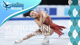 Yi ZHU (CHN) | Women Short Program | Four Continents Champs | Beijing 2026 | #FigureSkating