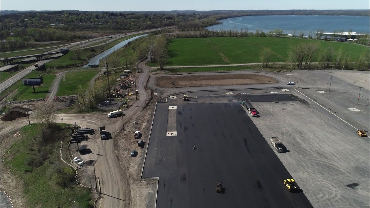 Amphitheater, NYS Fair lot in Syracuse getting paved YouTube