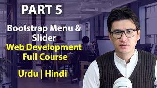 How to Make Menu And Slider in Bootstrap | Web Development Full Course 2023