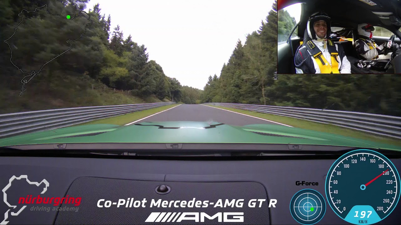 Mercedes Amg Gt R Co Pilot Mit Flying Uwe Onboard Youtube