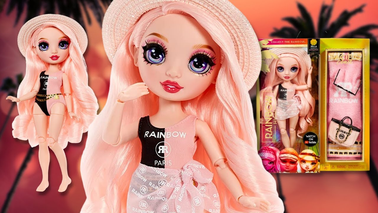 🌴🌈UNBOXING🌈🌴 Bella Parker Pacific Coast Rainbow High Doll