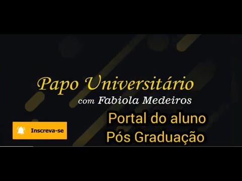 Portal do Aluno Pós Graduação - Cosmos AVA