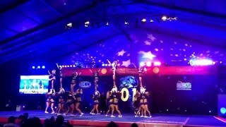 The Cheerleading Worlds 2016 Championship International Open Level 5 Surrey Starlets Amethyst