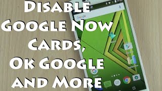 Disable Google Now From Left Swipe, Bottom Up Swipe, Ok Google
