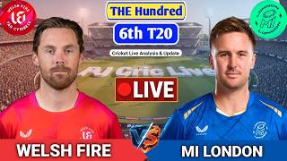 Welsh Fire Vs MI London 100 Ball Match | Live Score Analysis & Discussion | The Hundred Cricket screenshot 1