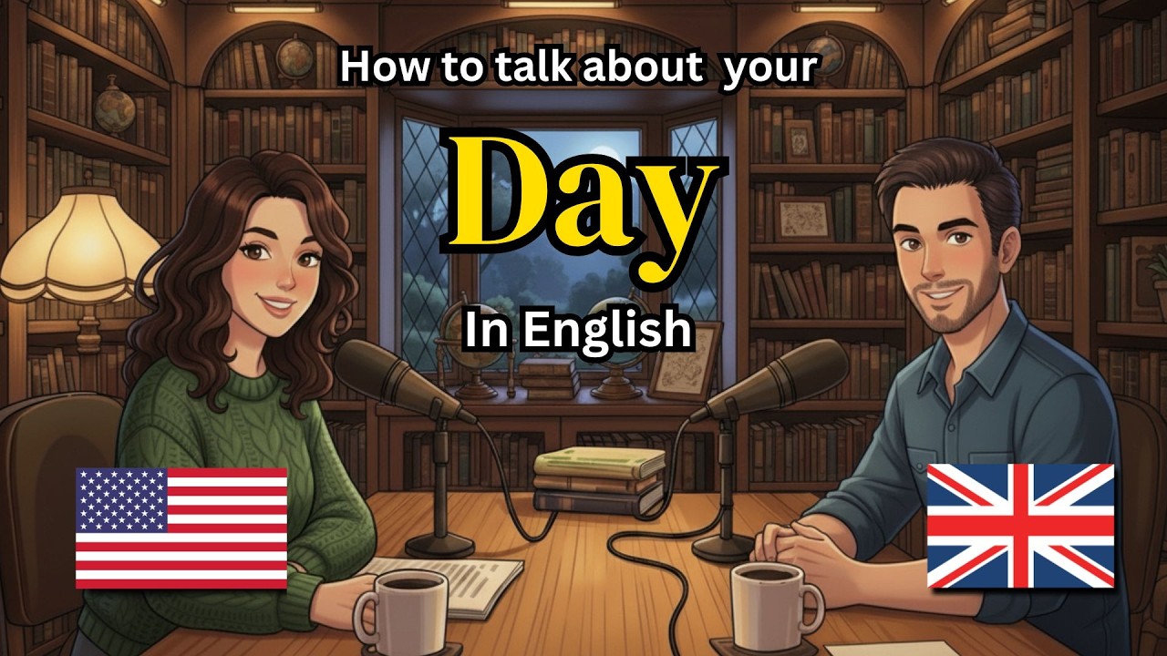 How to Talk About Your Day in English | English conversation exercise