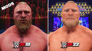 WWE 2K22 vs WWE 2K19 Mods - Graphics comparison