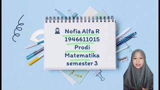 Sudut Inklinasi dan Kemiringan || Geometri Analitik || Nofia Alfa R