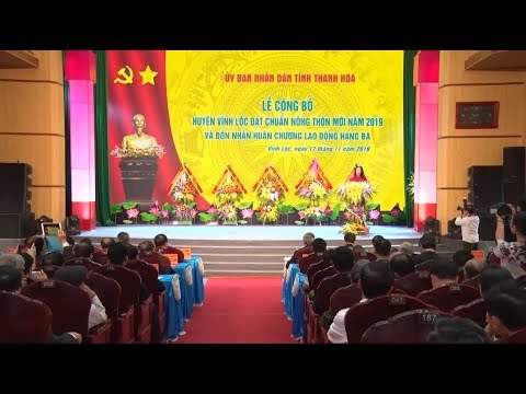 Video Huyện Vĩnh Lộc, Thanh Hóa đạt chuẩn nông thôn mới - youtube