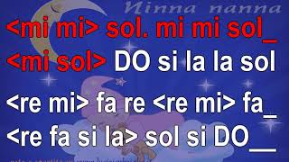 Ninna nanna - karaoke notazionale