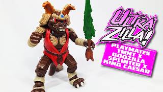 PLAYMATES TOYS TMNT X GODZILLA SPLINTER X KING CAESAR | Review 2760