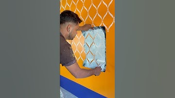 Stencil Design #art #wallpainting #viralvideo #trendingvideo #shortfeed #shorts #reels #design