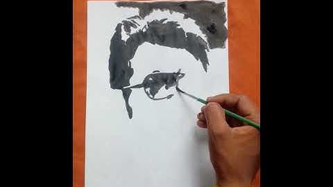 How To draw Anjaan suriya sketch art painting -Modern art Tamil nadu