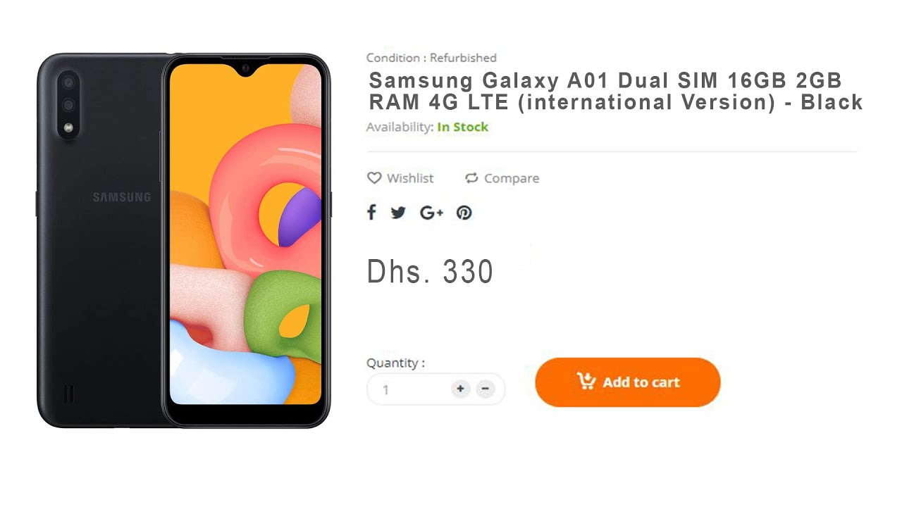 Samsung Galaxy A01 Keterangan