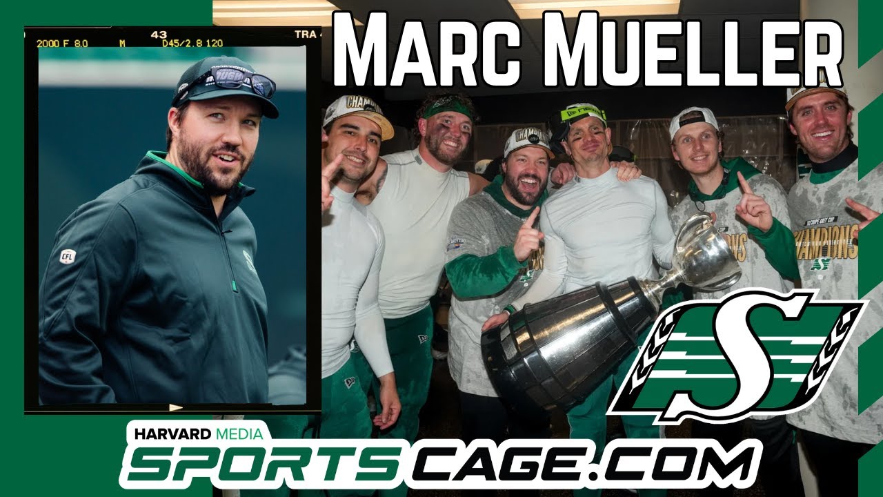The SportsCage: Grey Cup Champion Saskatchewan Roughriders' Offensive Coordinator Marc Mueller!