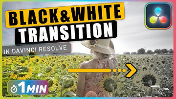 How to Create BLACK and WHITE Transition Effect in Davinci Resolve