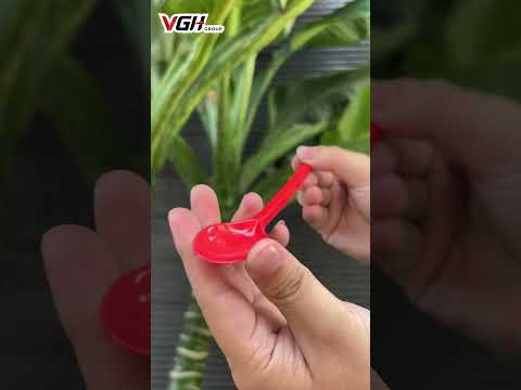 MUỖNG NHỰA ĐỎ 20CM -  VOLGA VN/VGH
