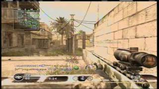 No Scope Halfway Across Map HITMARKER M40 Acog - Call of Duty 4 WTF
