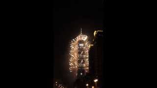 2014 Taipei 101 New Year's Eve Countdown- Fireworks Show