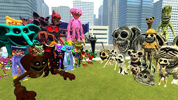 ALL SMILING CRITTERS GIANT FORM POPPY PLAYTIME CHAPTER 3 VS ZOONOMALY MONSTER in Garry