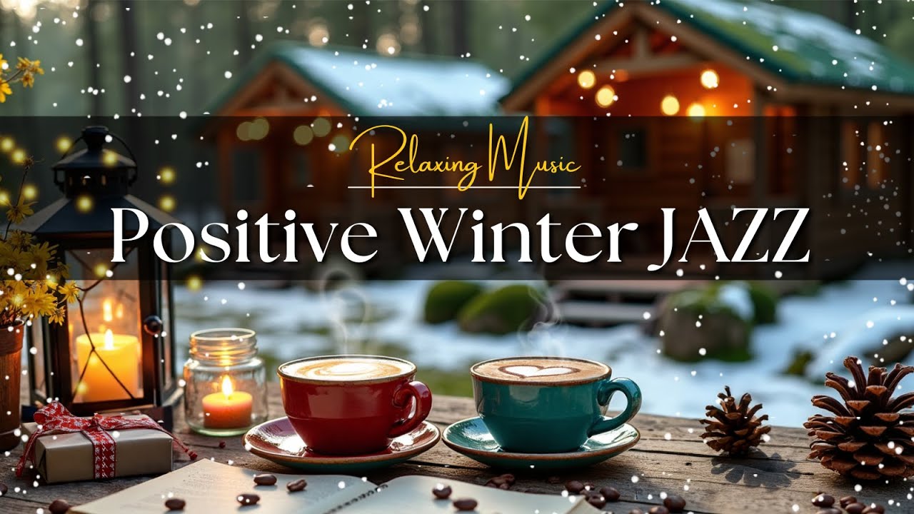 [Positive Winter Jazz] ☕ Relaxing Morning Cafe Jazz & Bossa Nova Piano Music for Work, Study
