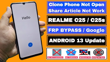 Realme C25s FRP Bypass Android 13 | Realme C25 Google Account Bypass | New Update (Without PC)