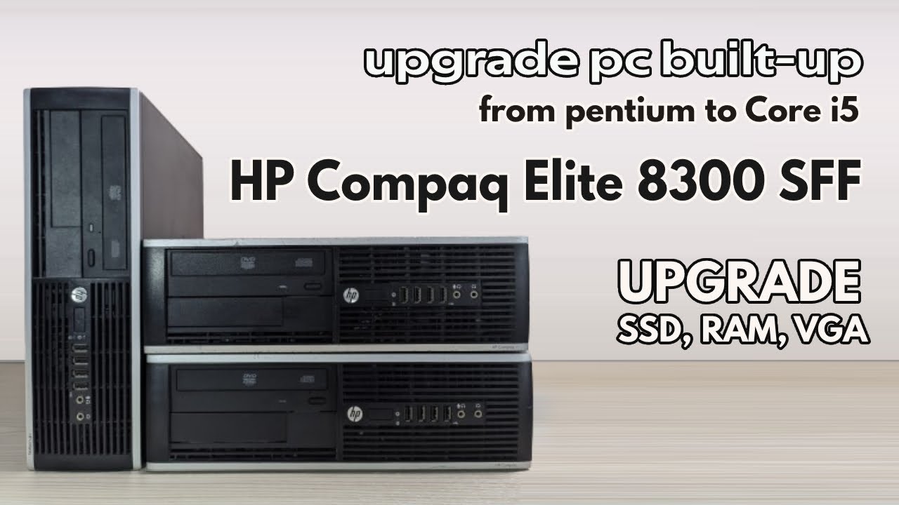HP Compaq Elite 8300 CMT (QV993AV) 快速動作 HP Compaq 8300 Elite - SSD upgrade