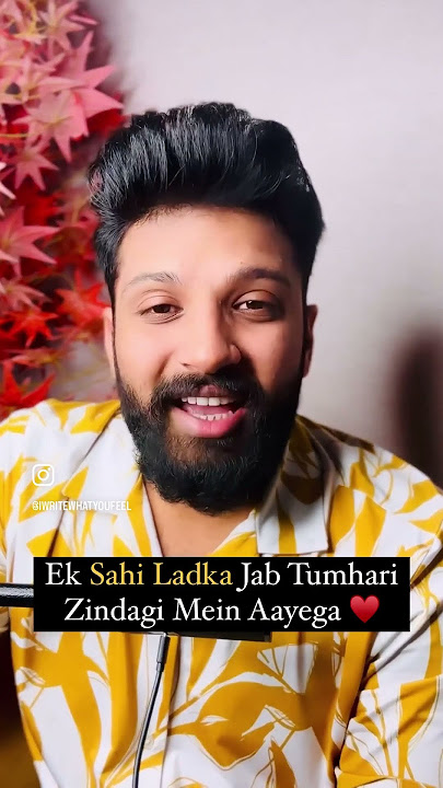 Ek Sahi Ladka ♥️ #anubhavagrawal #motivation #love #poetry