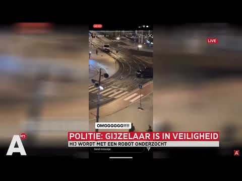 Gijzelnemer Amsterdam word aangereden