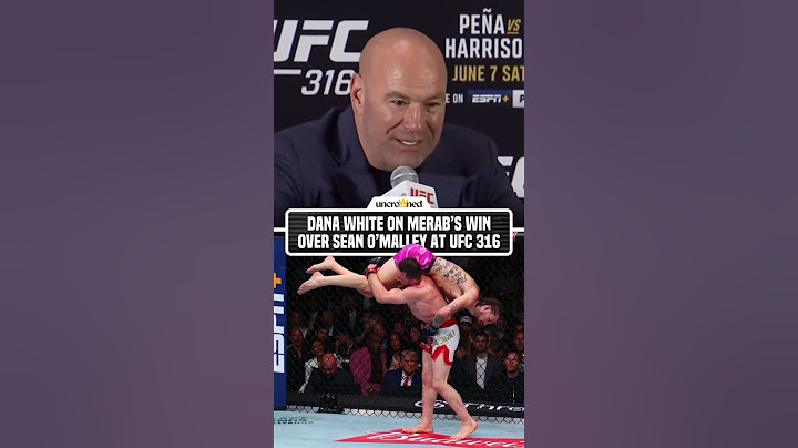 Dana White Reacts To Merab Defeating Sean O'Malley 😳