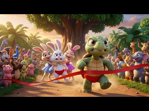 Epic Rabbit vs Turtle Race in the Jungle | Fun 3D Cartoon Adventure with a Big Twist | Mama Toons