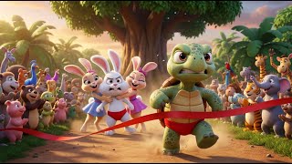 Epic Rabbit vs Turtle Race in the Jungle | Fun 3D Cartoon Adventure with a Big Twist | Mama Toons