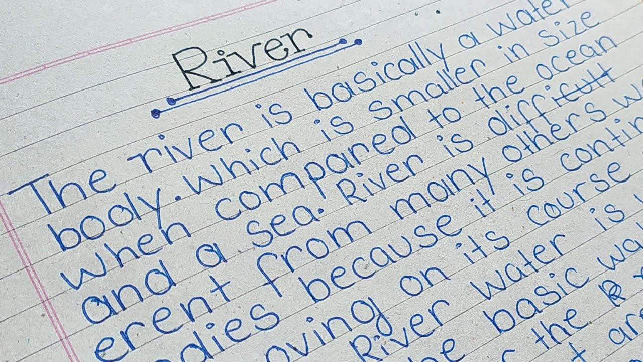 english short paragraph essay on river in english