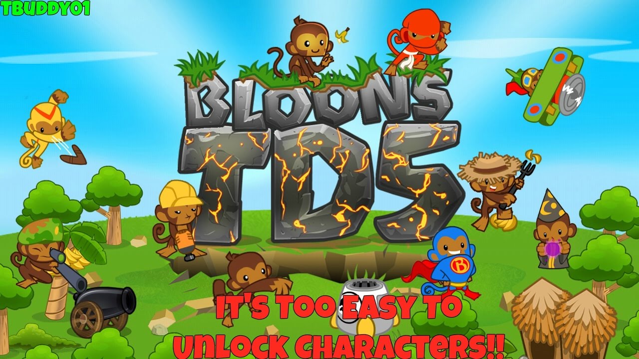 It's too easy to unlock characters!!~BTD5 (Bloons Tower Defense) - YouTube