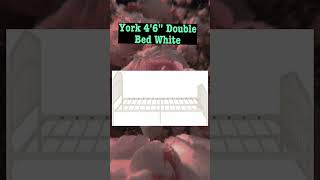 York 4FT 6Inch Double Bed in White #youtube #youtubeshorts #bedframe