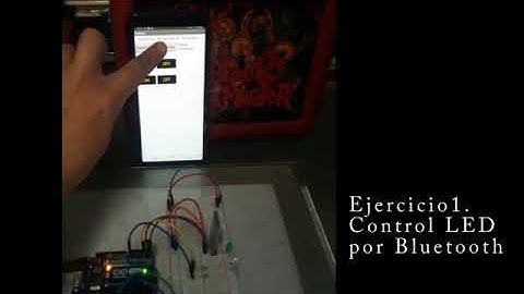 Ejercicios Bluetooth para controlar Led & Servo
