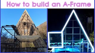 We Built An Amazing House In The Mountains - Incredible A-Frame House Construction Step By Step