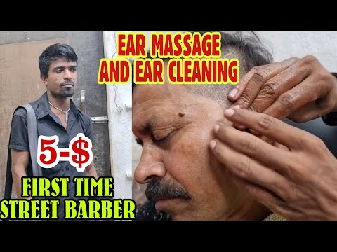 Asmr Street Barber,Street Barber Massage By Other  Barber Good Massage And Cracking Full Satisfing💤😴
