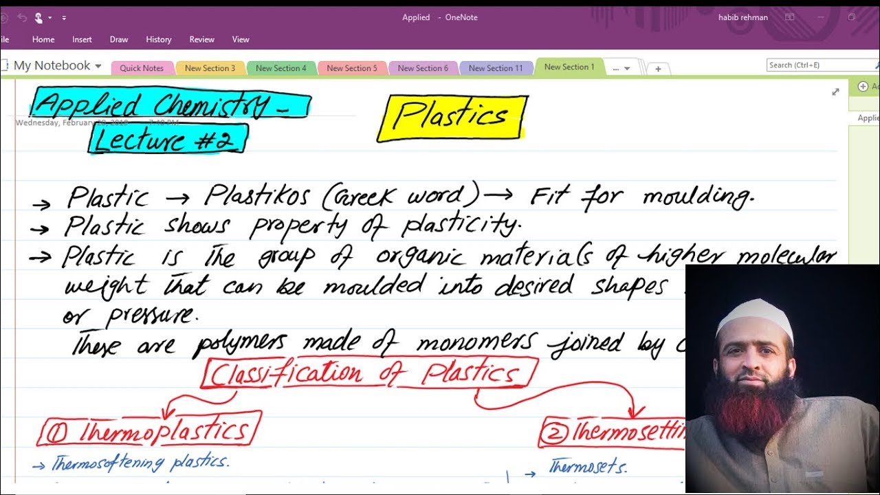 Plastics, Applied chemistry, lecture 2, urdu/hindi YouTube