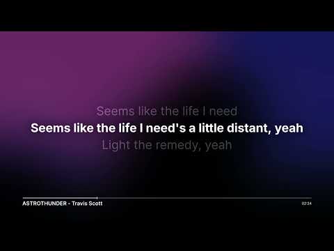 ASTROTHUNDER - Travis Scott [LYRICS BY MADLYRIC]