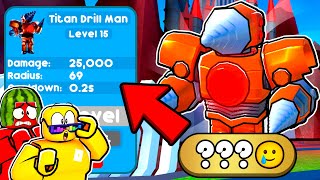 Titan Drill Man ONLY in Toilet Tower Defense