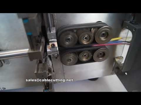 Multi core jacket sheath double skinned cable cutting stripping machine